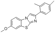 2-(2,4-DIMETHYLPHENYL)-7-METHOXYIMIDAZO[2,1-B]BENZOTHIAZOLE Structure