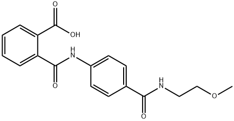 2-[(4-{[(2-METHOXYETHYL)AMINO]CARBONYL}ANILINO)-CARBONYL]BENZOIC ACID Struktur