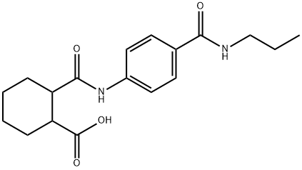 2-({4-[(PROPYLAMINO)CARBONYL]ANILINO}CARBONYL)-CYCLOHEXANECARBOXYLIC ACID|