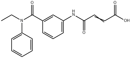 (E)-4-{3-[(ETHYLANILINO)CARBONYL]ANILINO}-4-OXO-2-BUTENOIC ACID Struktur