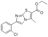 6-(2-CHLOROPHENYL)-3-METHYLIMIDAZO[2,1-B]THIAZOLE-2-CARBOXYLIC ACID ETHYL ESTER|