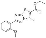 6-(2-METHOXYPHENYL)-3-METHYLIMIDAZO[2,1-B]THIAZOLE-2-CARBOXYLIC ACID ETHYL ESTER|