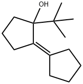 1-tert-butyl-2-(cyclopentylidene)cyclopentan-1-ol,94070-97-0,结构式
