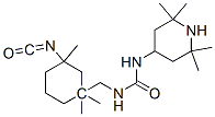 N-[(5-イソシアナト-1,3,3-トリメチルシクロヘキシル)メチル]-N'-(2,2,6,6-テトラメチル-4-ピペリジニル)尿素 化学構造式