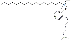 ethylhexadecyldimethylammonium isooctylphenolate,94086-42-7,结构式