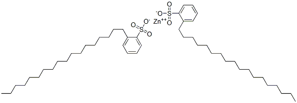 zinc octadecylbenzenesulphonate Structure