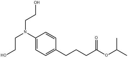 4-[二(2-羟基乙基)氨基]-苯丁酸异丙酯 结构式