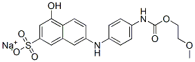 94086-84-7 sodium 4-hydroxy-7-[4-[(2-methoxyethoxycarbonyl)amino]anilino]naphthalene-2-sulphonate