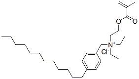 (p-dodecylbenzyl)diethyl[2-[(2-methyl-1-oxoallyl)oxy]ethyl]ammonium chloride|