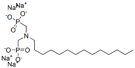 [(テトラデシルイミノ)ビス(メチレン)]ビスホスホン酸/ナトリウム,(1:x) 化学構造式