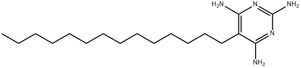 5-tetradecylpyrimidine-2,4,6-triamine Structure