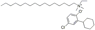 ethylhexadecyldimethylammonium 4-chloro-2-cyclohexylphenolate,94087-88-4,结构式