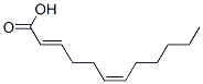 (2E,6Z)-2,6-ドデカジエン酸 化学構造式