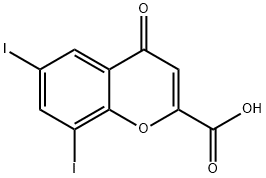 6,8-diiodo-4-oxo-4H-1-benzopyran-2-carboxylic acid,94088-66-1,结构式