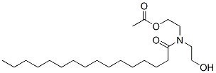 N,N-bis(2-hydroxyethyl)palmitamide acetate Struktur