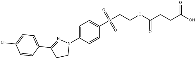 [2-[[4-[3-(4-chlorophenyl)-4,5-dihydro-1H-pyrazol-1-yl]phenyl]sulphonyl]ethyl] hydrogen succinate|