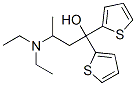 α-[2-(ジエチルアミノ)プロピル]-α-(2-チエニル)-2-チオフェンメタノール 化学構造式