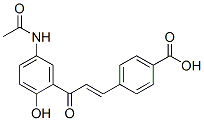 4-[3-(5-acetamido-2-hydroxyphenyl)-3-oxo-propen-1-yl]benzoic acid|