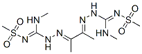 2,2'-(1,2-ジメチル-1,2-エタンジイリデン)ビス[N1-メチル-N2-(メチルスルホニル)ヒドラジンカルボイミドアミド] 化学構造式