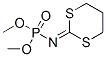 N-(1,3-Dithian-2-ylidene)amidophosphoric acid dimethyl ester Struktur