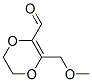 1,4-Dioxin-2-carboxaldehyde, 5,6-dihydro-3-(methoxymethyl)- (9CI) 结构式
