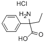 α-アミノ-α-エチルベンゼン酢酸・塩酸塩 化学構造式