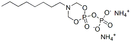[(オクチルイミノ)ビス(メチレン)]ビスホスホン酸・2アンモニア塩 化学構造式
