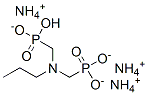 triammonium hydrogen [(propylimino)bis(methylene)]diphosphonate,94107-78-5,结构式