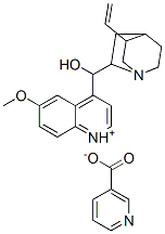 (8alpha,9R)-9-hydroxy-6'-methoxycinchonanium nicotinate,94107-85-4,结构式