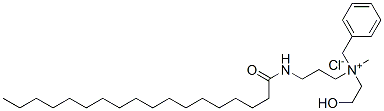 benzyl(2-hydroxyethyl)methyl[3-[(1-oxooctadecyl)amino]propyl]ammonium chloride 结构式