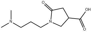 1-[3-(二甲氨基)丙基]-5-氧代吡咯烷-3-羧酸,94108-46-0,结构式