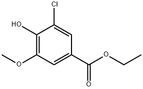 ethyl 3-chloro-4-hydroxy-5-methoxybenzoate     Structure