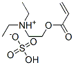 [2-(acryloyloxy)ethyl]diethylammonium hydrogen sulphate Struktur