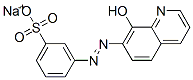 3-[(8-羟基-7-喹啉基)偶氮基]苯磺酸单钠盐,94109-25-8,结构式