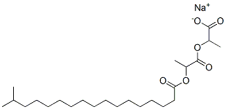 sodium 2-[[2-[(16-methylheptadecanoyl)oxy]propionyl]oxy]propionate Struktur