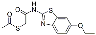 S-[2-[(6-ethoxy-2-benzothiazolyl)amino]-2-oxoethyl] ethanethioate|