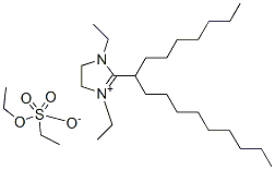 (Z)-1,3-diethyl-2-(8-heptadecyl)-4,5-dihydro-1H-imidazolium diethyl sulphate Struktur