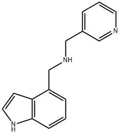 N-(1H-Indol-4-ylmethyl)-N-(pyridin-3-ylmethyl)-amine Structure