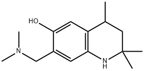 7-(二甲基氨基甲基)-2,2,4-三甲基-3,4-二氢-1H-喹啉-6-醇 结构式