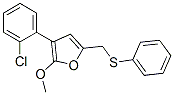 3-(2-CHLORO-PHENYL)-2-METHOXY-5-PHENYLSULFANYLMETHYL-FURAN 结构式