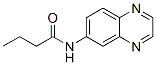 Butanamide,  N-6-quinoxalinyl- 化学構造式