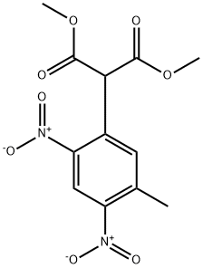 Dimethyl 2-(5-methyl-2,4-dinitrophenyl)malonate 化学構造式