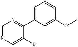 5-Bromo-4-(3-methoxyphenyl)pyrimidine Structure