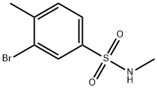 3-溴-N,4-二甲基苯磺酰胺,941294-51-5,结构式
