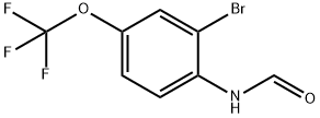 (4-formylamino-3-bromophenyl) trifluoromethyl ether Structure