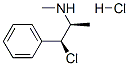 [S-(R*,R*)]-beta-chloro-N,alpha-dimethylphenethylamine hydrochloride, 94133-42-3, 结构式