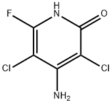 6-氟-3,5-二氯-4-氨基2-羟基吡啶 结构式