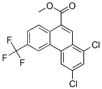 1,3-ジクロロ-6-(トリフルオロメチル)-9-フェナントレンカルボン酸メチル 化学構造式