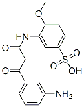 3-[[3-(3-aminophenyl)-1,3-dioxopropyl]amino]-4-methoxybenzenesulphonic acid|