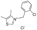3-(o-chlorobenzyl)-4,5-dimethylthiazolium chloride Structure